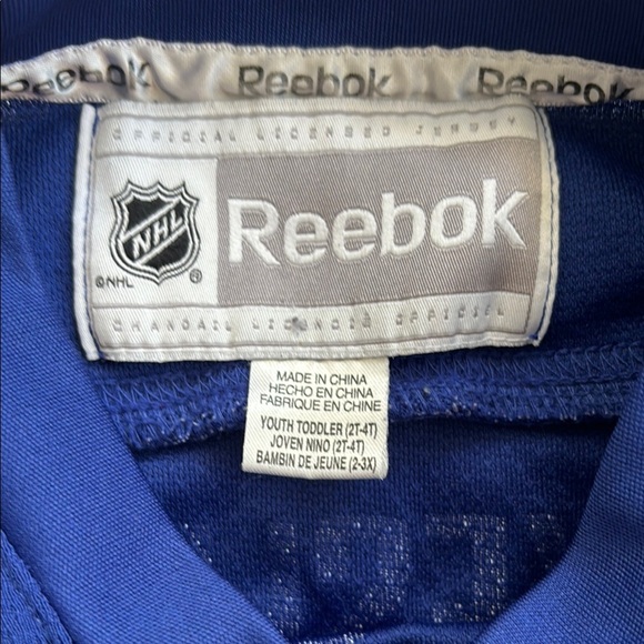 Kids size 2-4 Reebok Official Vancouver Canucks Blue Green Jersey - Picture 3 of 7